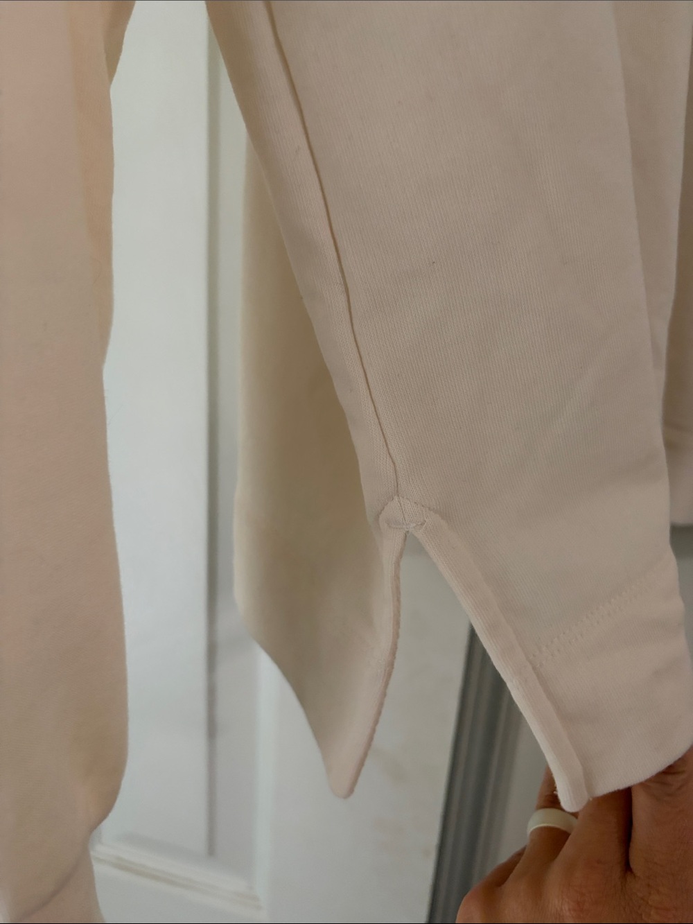 Lou & Grey Cream Henley Top with Button Placket - Picture 4 of 4